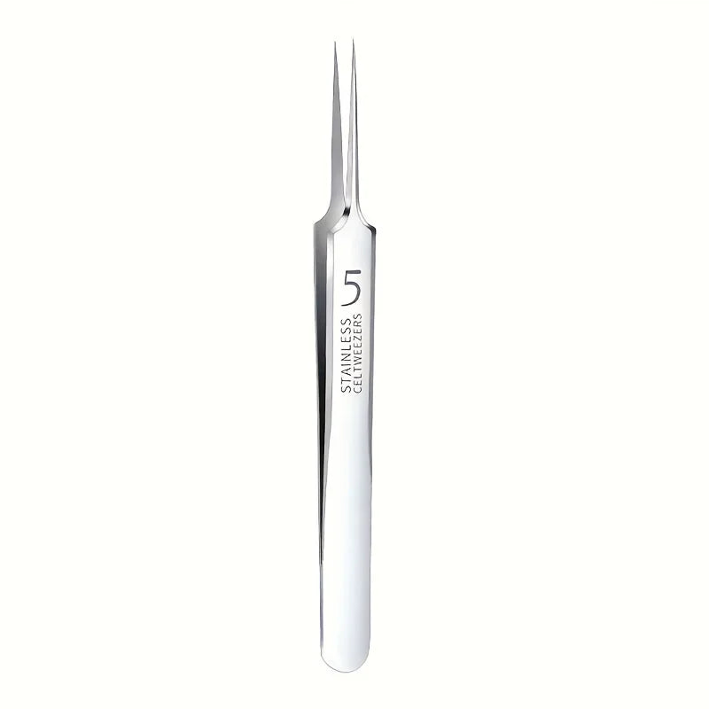 1/3pcs Extra Fine No. 5 Cellular Acne Blackhead Tweezers | Facial Beauty Tool for Skin Care
