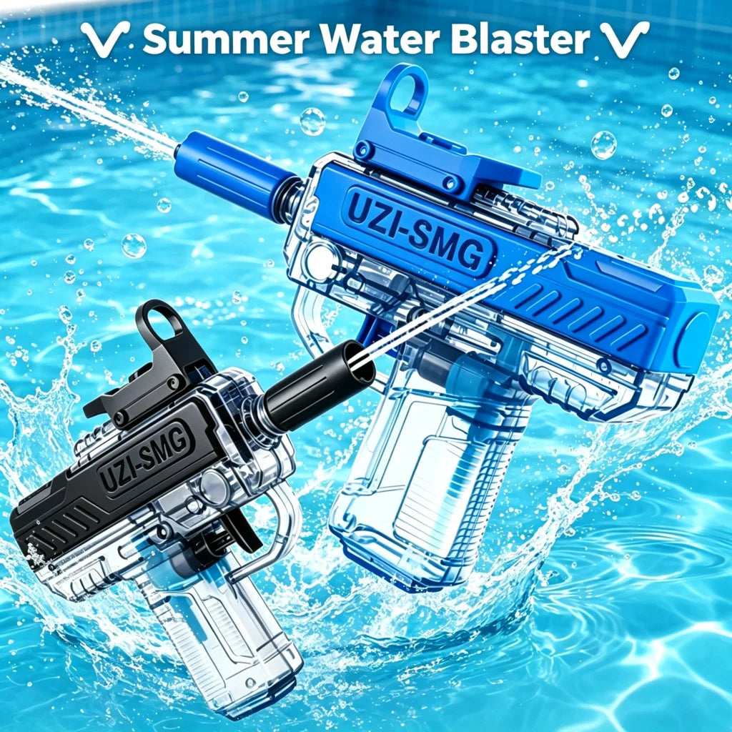 Water Gun Transparent Manual Squirt Gun Mini Water Blaster Summer Outdoor Pool Beach Party Toy for Kids Adults Birthday Gift