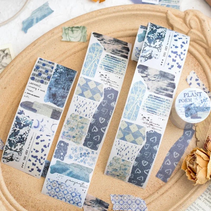Poem of Plants Landscaping Collage Sticker Tape | 5x200cm Creative DIY Journal Decor