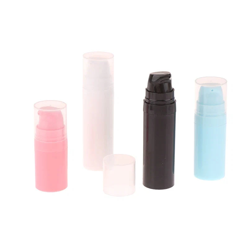 Refillable Airless Pump Bottles for Travel | Vacuum Lotion Containers 5ml 10ml 15ml
