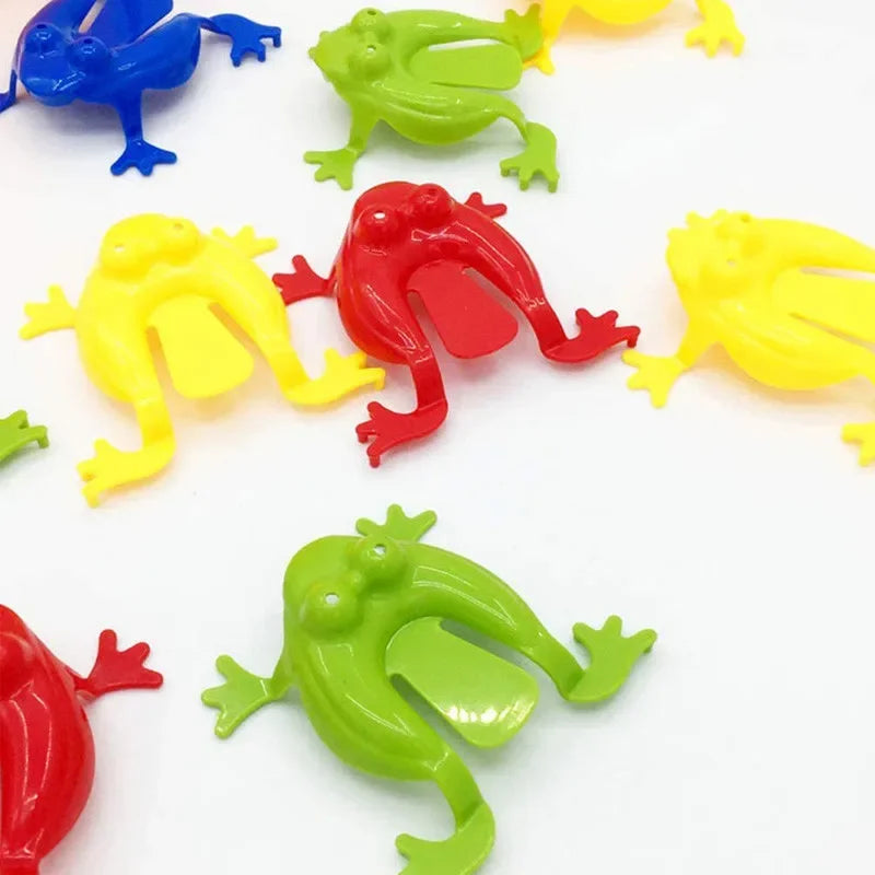 5-20pcs Jumping Frog Bounce Fidget Toy | Funny Novelty Pressing Toy for Party Favors and Birthday Gifts