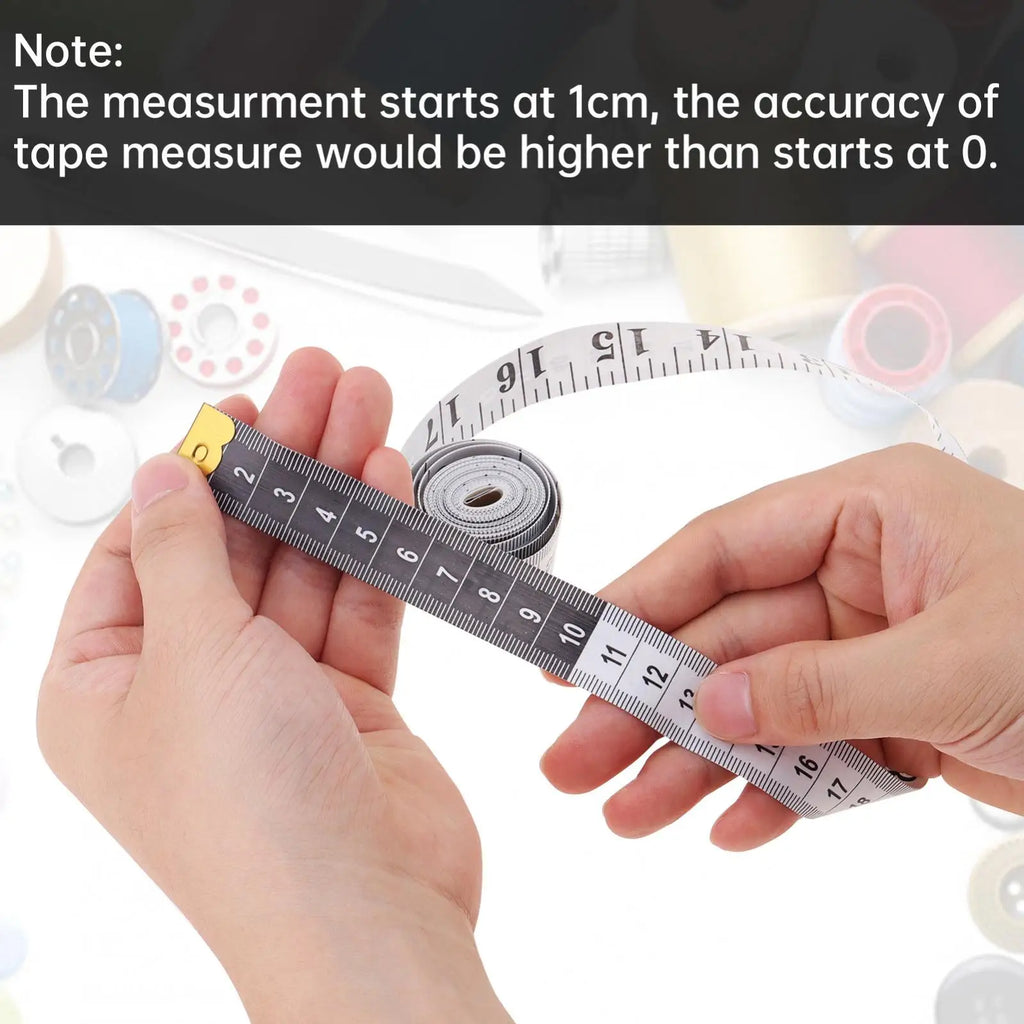 Portable Fiberglass Tape Measure 2-Pack | Soft Flexible Body Measuring Tool
