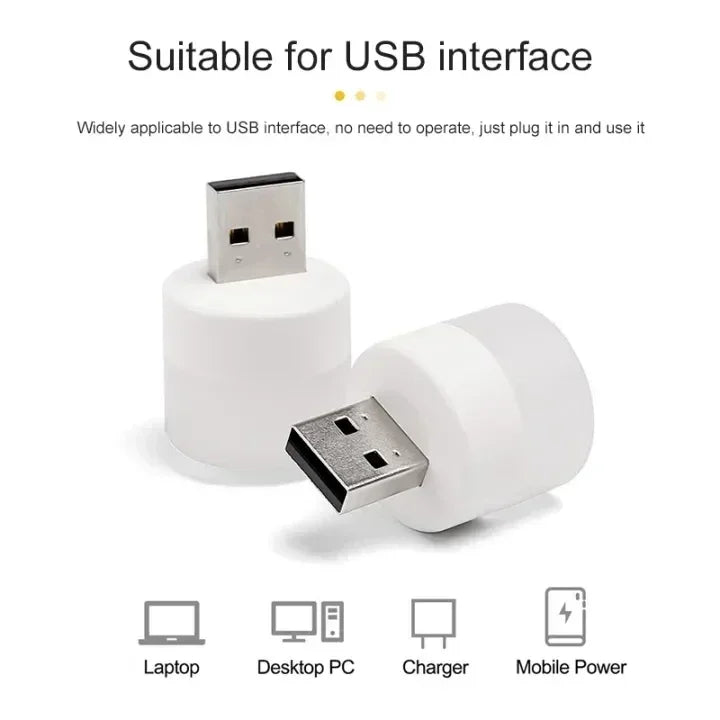 Mini LED Book Reading Light | USB Rechargeable Portable Desk Lamp