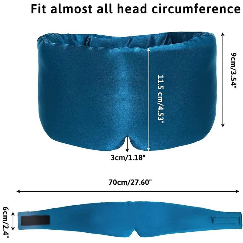 Imitated Silk Sleep Mask | Soft Pressureless Eye Cover for Deep Sleep