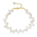 Dainashi 4-5mm Baroque Freshwater Pearl Bracelet | Adjustable 925 Sterling Silver Jewelry