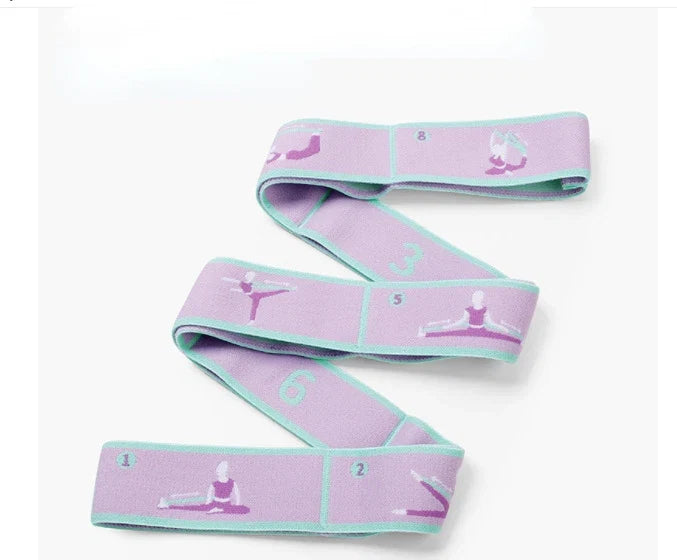 Yoga Stretching Belt | Elastic Resistance Band with Loop Design for Pilates