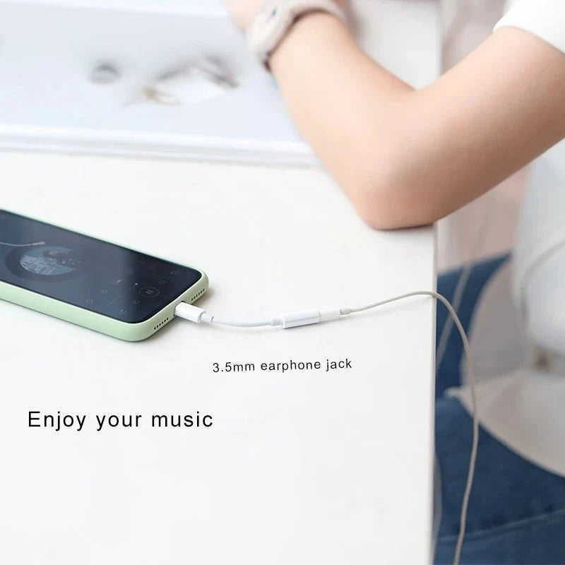 Lightning to 3.5mm Headphone Adapter | Aux Audio Jack Splitter for iPhone
