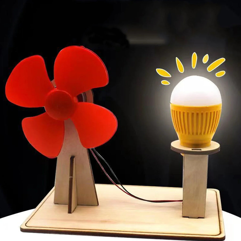 Wooden Wind Generator Model | Kids Science Toy Physics Kit