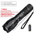 High Power LED Flashlight | Camping Torch with 5 Modes and Zoom