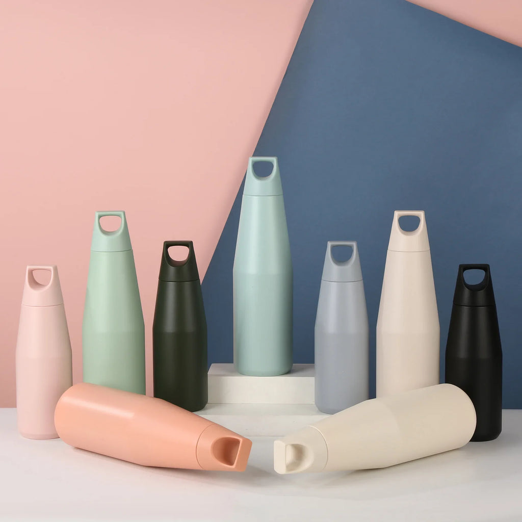 Steel Japanese Style Vacuum Thermos 580/1080ml | Double Wall Ice Cooler Sports Water Bottle