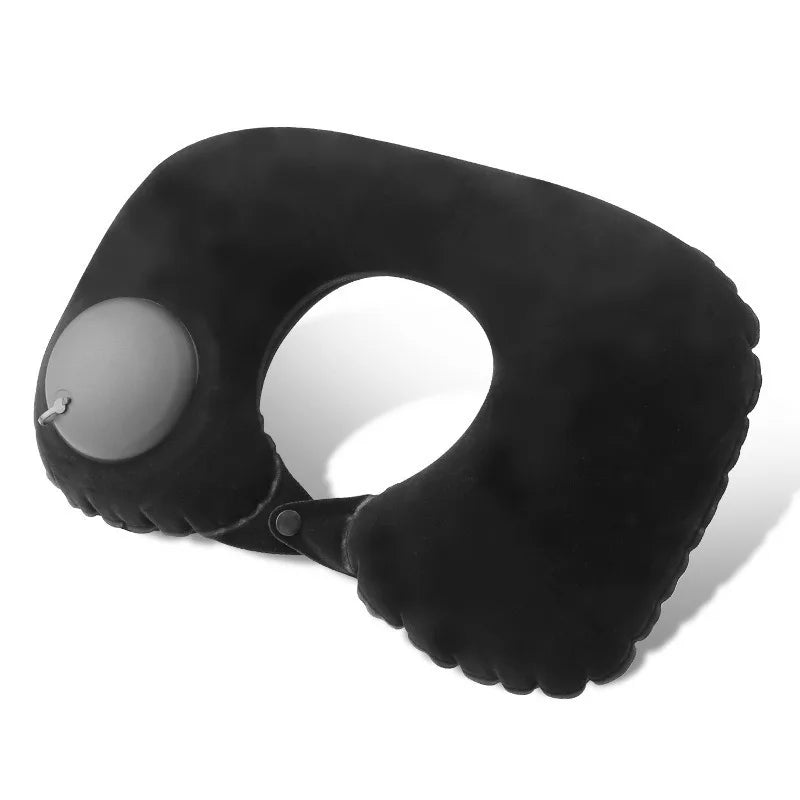U-Shape Inflatable Travel Pillow | Portable Neck Support for Flight and Commute