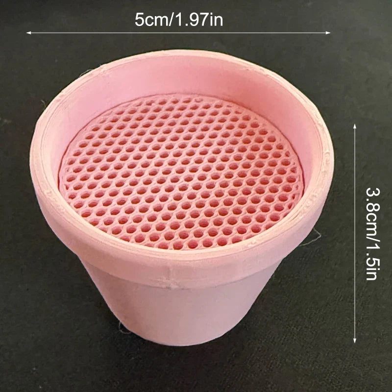 Mini Flower Pot Cat Whisker Holder | Pet Fur Collector Desktop Keepsake