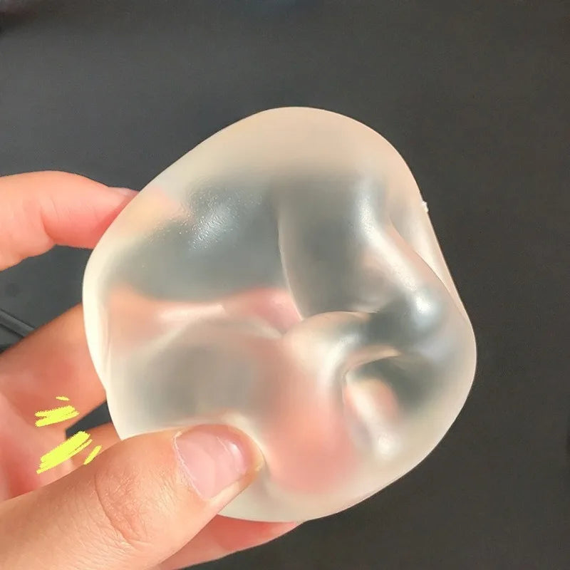 Transparent Mochi Squishy Toy | Coconut Oil Maltose Sensory Fidget for Adults