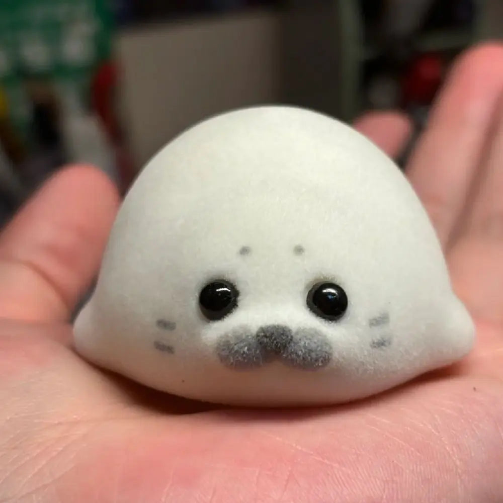 Chubby Hamster Penguin Squeeze Toy | Cute Flocked Stress Relief Animals