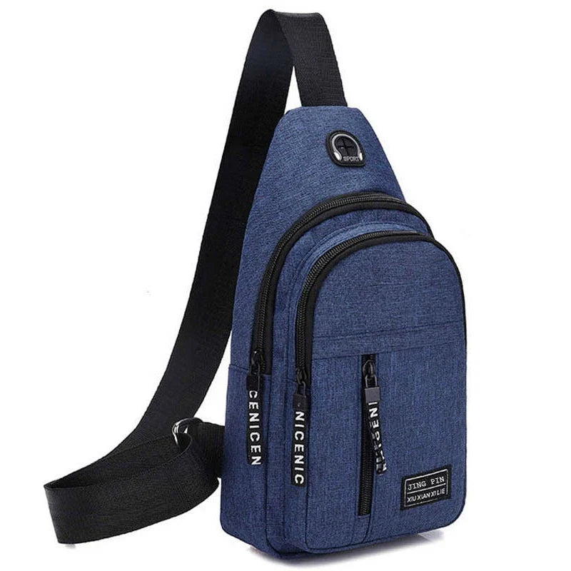 Men Shoulder Chest Bag | Travel Crossbody Sling Pack