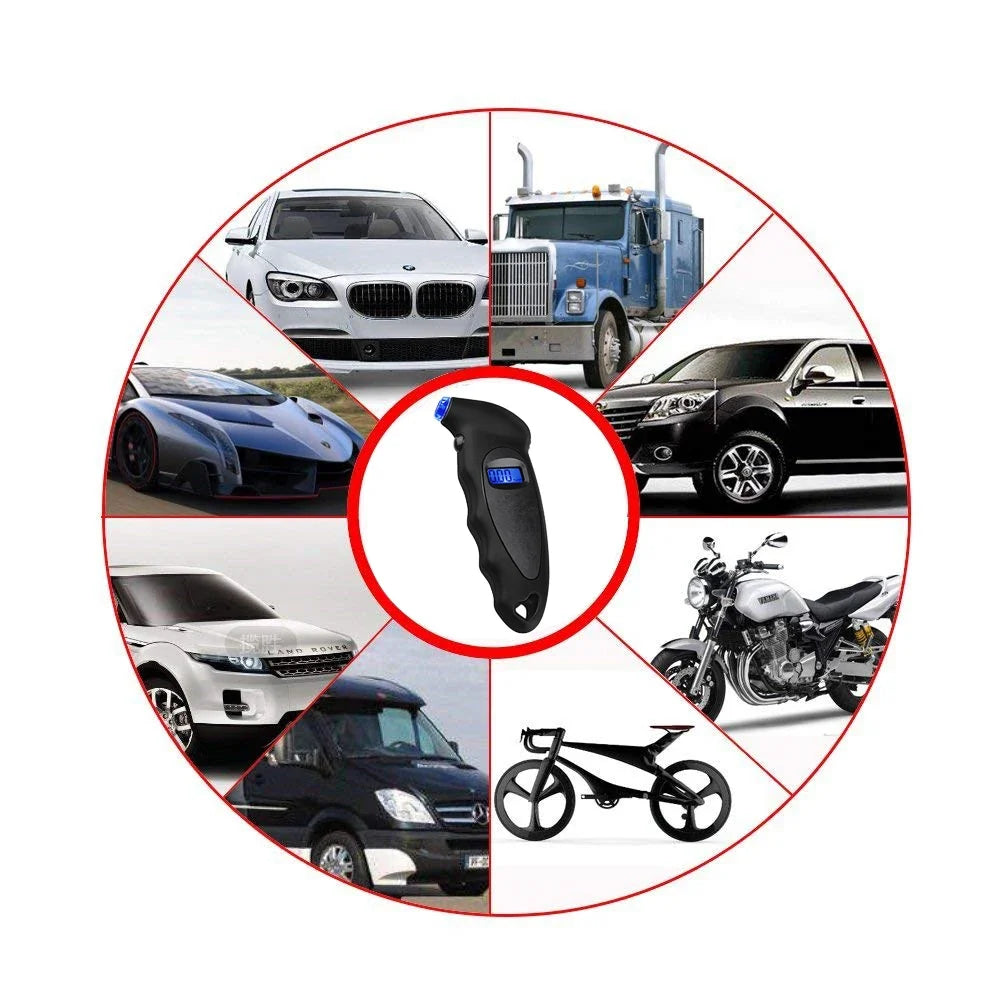 Digital Tire Pressure Gauge | High Precision Backlit Car Tyre Air Meter