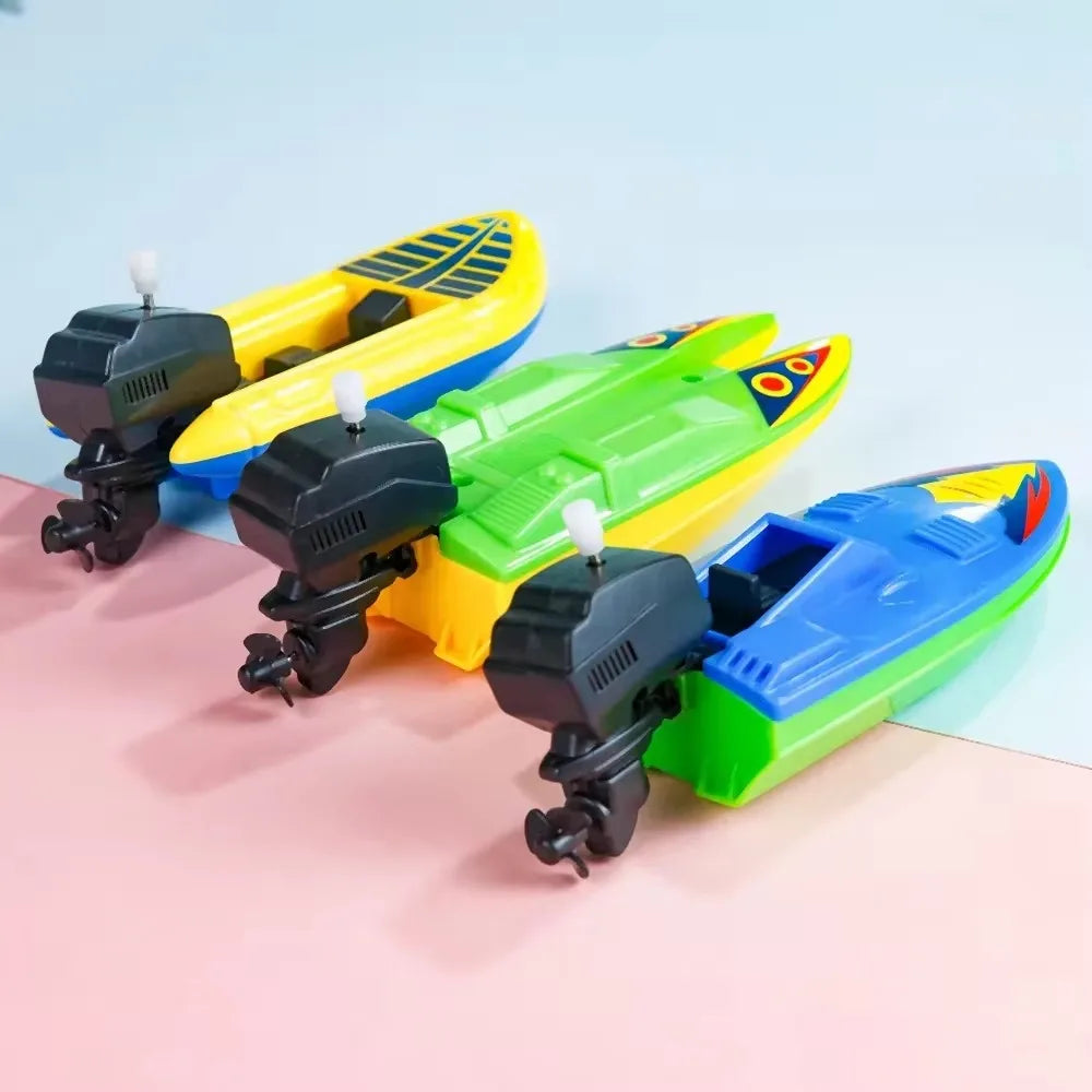 Wind-Up Speed Boat Toy | Floating Bath Toy for Kids