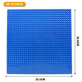Classic Building Block Baseplates | 3-Pack Compatible Base Plates for Creative Construction Toys