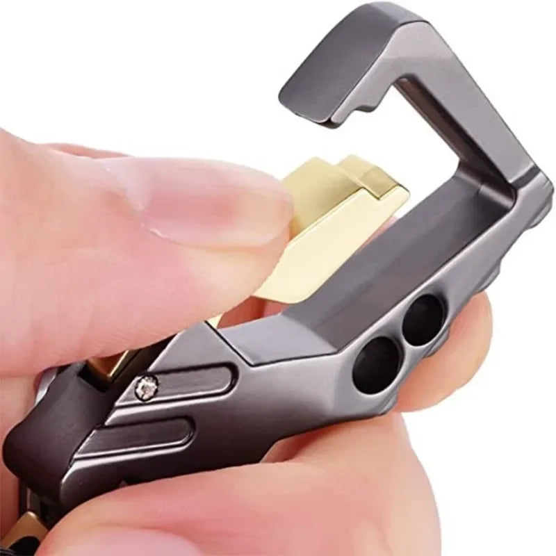 Heavy Duty Keychain Bottle Opener Carabiner | Metal Key Ring for Men and Women