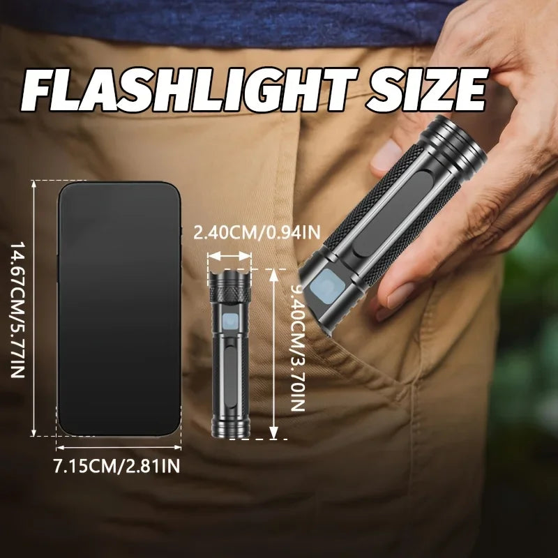 UV Flashlight Black Light | 365nm USB Rechargeable Mini Wood's Lamp