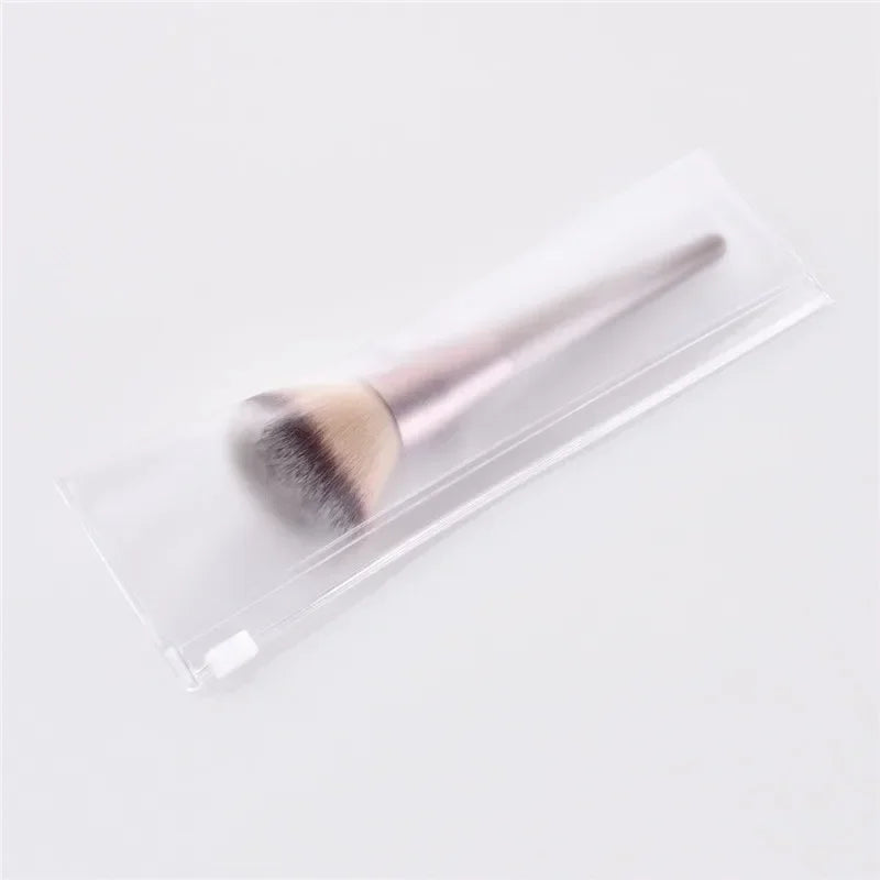 Champagne Makeup Brush Set | Foundation & Powder Flat Head Cosmetic Brush