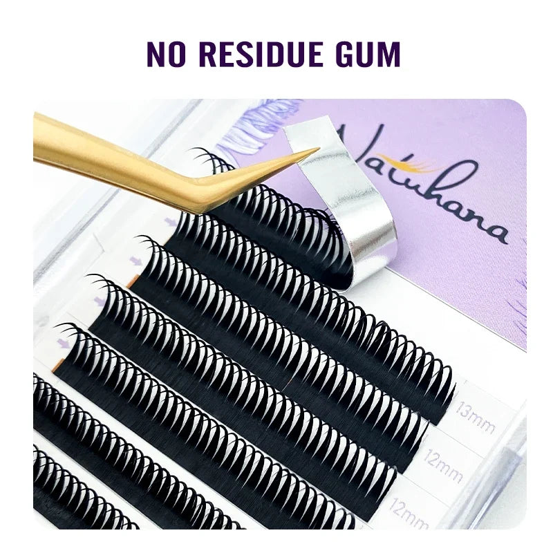 NATUHANA Wet Eyelash Extension 0.07mm | Easy Grafting Manga Wispy Lashes
