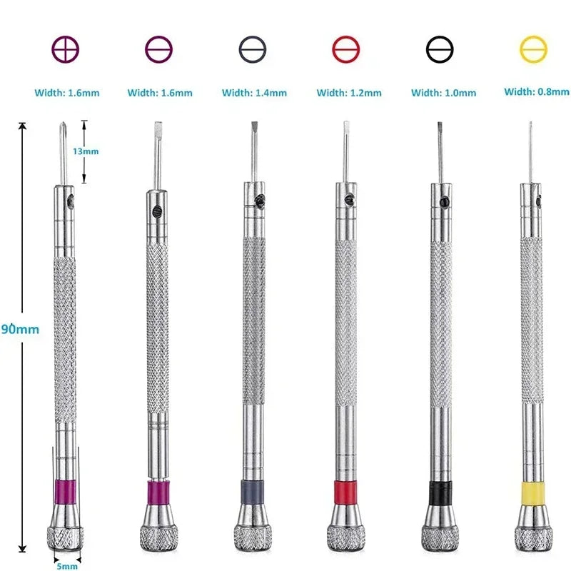 Mini Screwdriver Set for Watch Repair | 5-Piece Precision Tool Kit