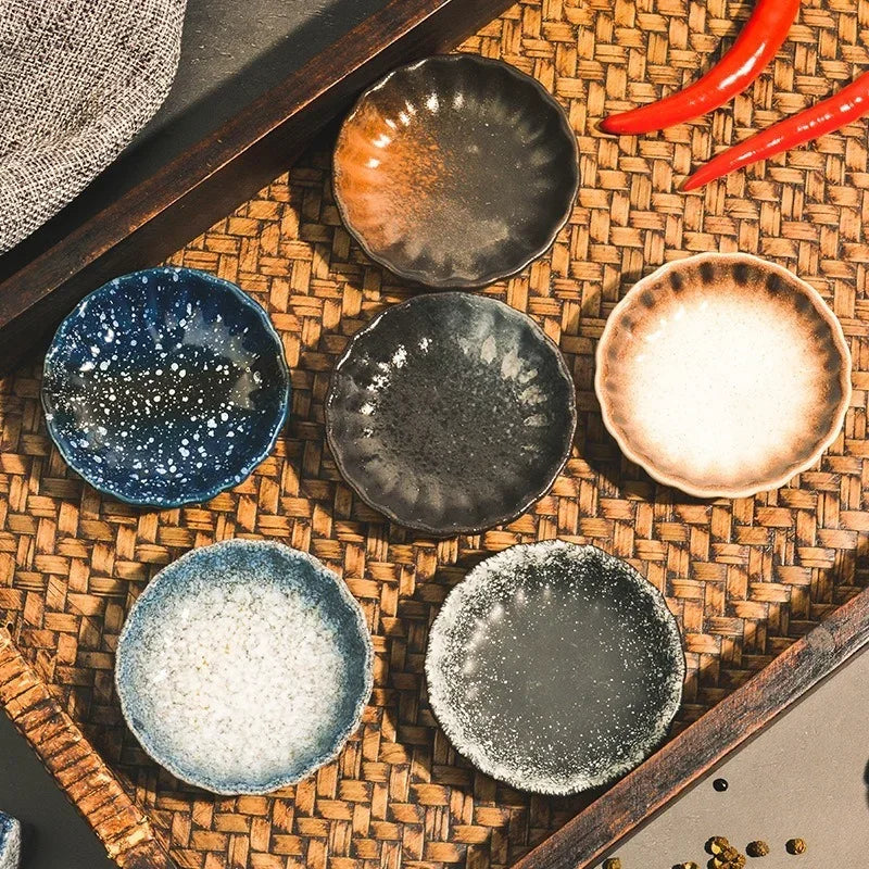 Japanese Sauce Dish | Ceramic Seasoning Dish for Barbecue and Snacks