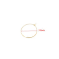 20-Piece Gold Stainless Steel Hoop Earring Wires | Bulk Jewelry Making Supplies