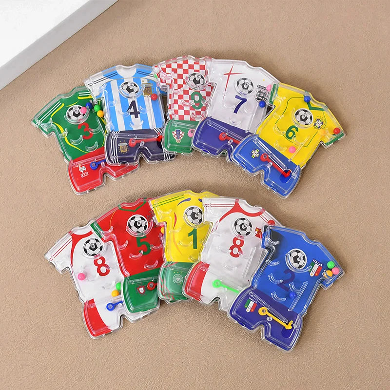 Soccer Party Bracelets Keychain | Pin Ball Maze Game Toys for Football Theme Kids Birthday Party Favors