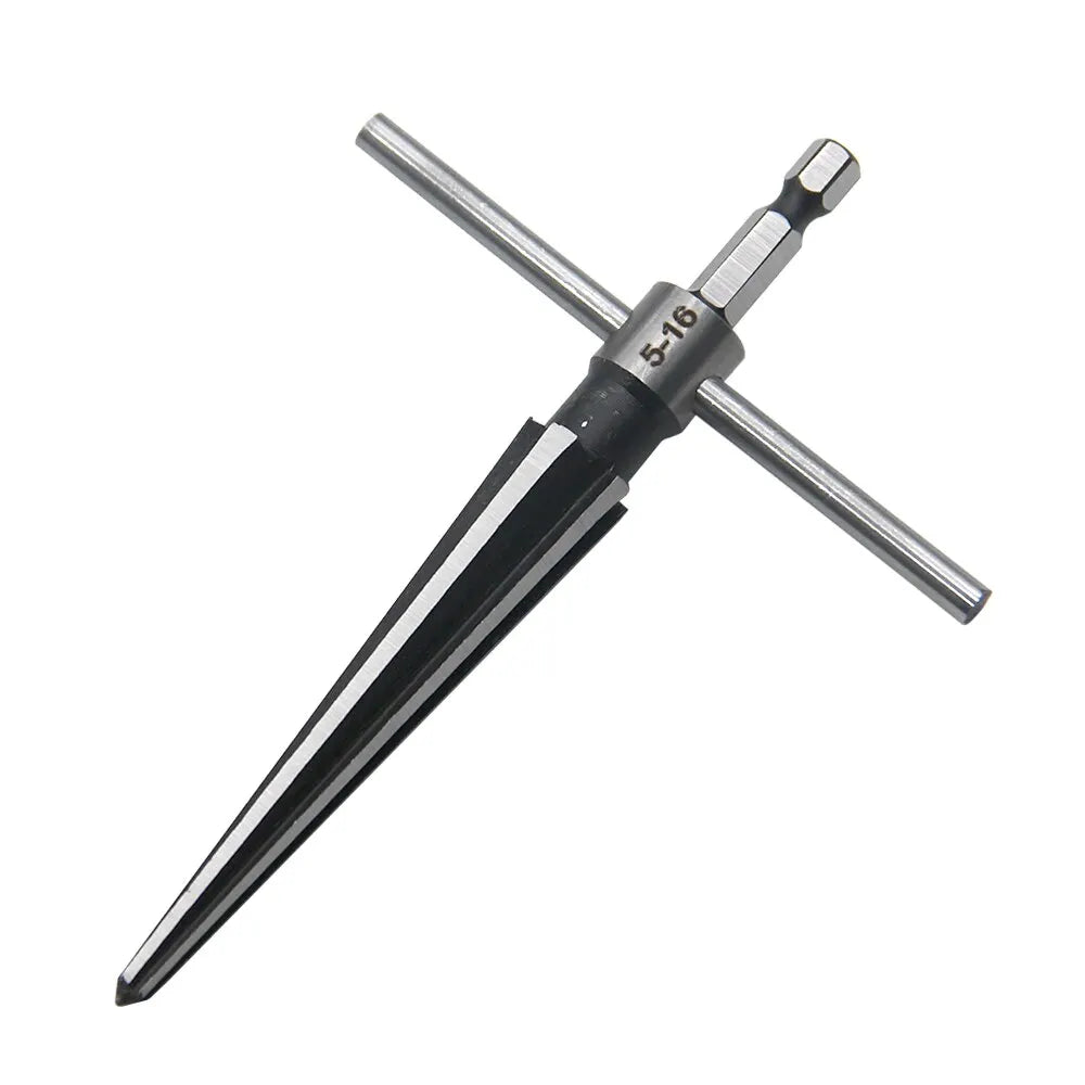 Woodwork Taper Reamer Set 3-13mm 5-16mm | Hexagonal Handle Hole Expanding and Chamfering Tool for Wood