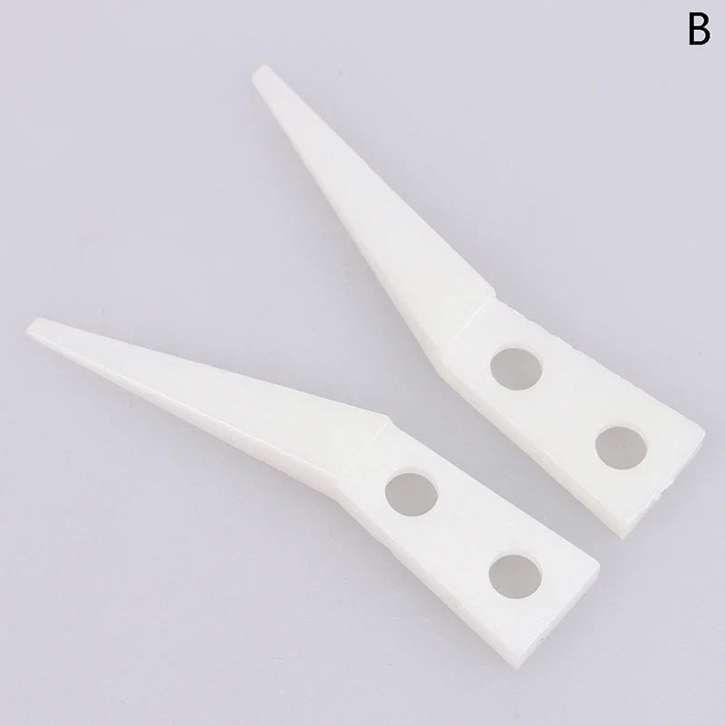 Anti-static Ceramic Tweezers Set | 2pcs Straight and Curved Tip for Electronics Repair