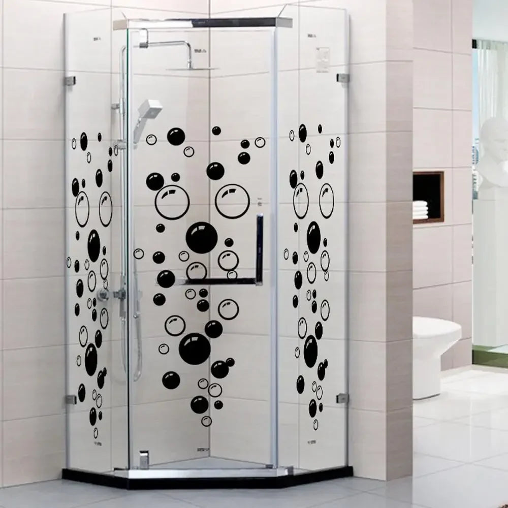Removable Bubble Wall Stickers | Waterproof PVC Decals for Bathroom, Window & Kids Room