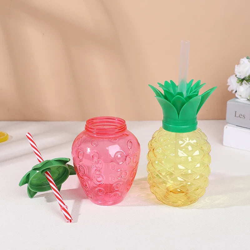 Creative Strawberry Pineapple Juice Cups | Photography Props & Summer Gift