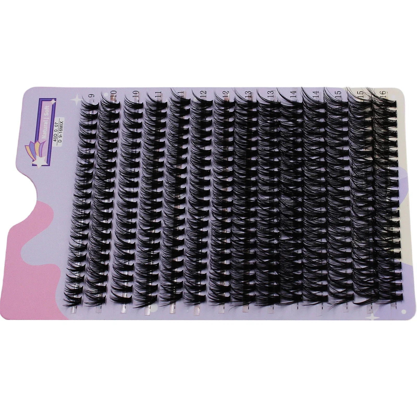 280 Pcs 30D 9-16mm Mixed D Curl Cluster Lashes | DIY Lash Extensions Kit
