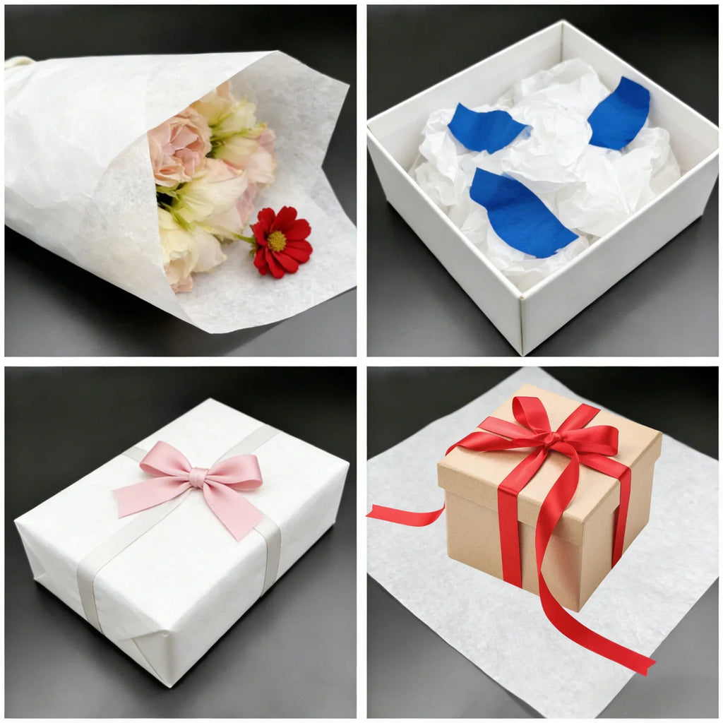 30-Piece White Tissue Paper Gift Wrap | Party & Valentine's Day Wrapping Sheets