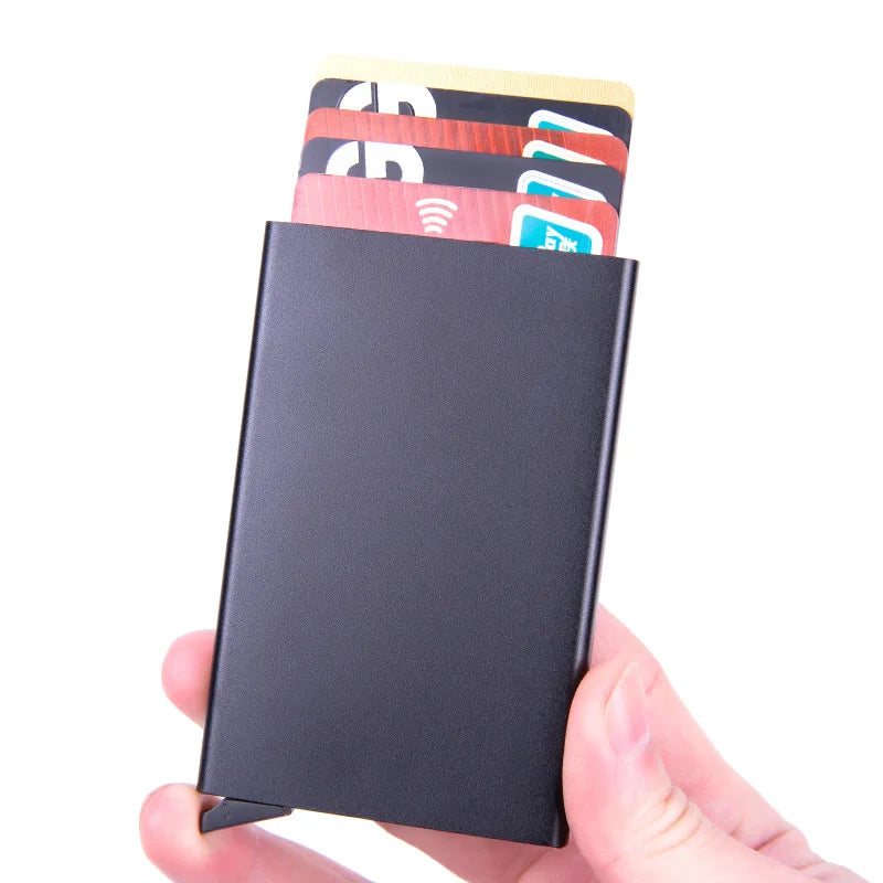 Slim Metal RFID Wallet | Minimalist Card Holder for Men and Women