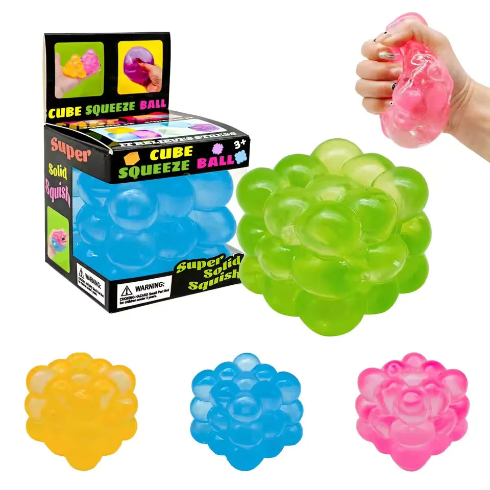 3D Candy Kneading Music Cube | Sensory Stress Relief Squeeze Toy for Adults