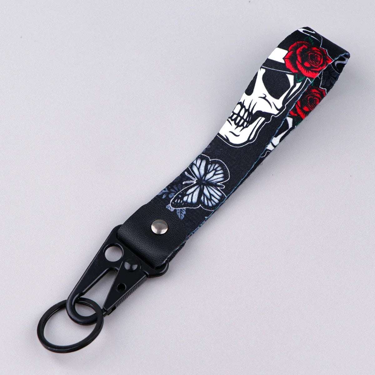 Skeleton Car Keychain | Scary Key Ring Jewelry for Men Women Motorcycle Lanyard Halloween Gift