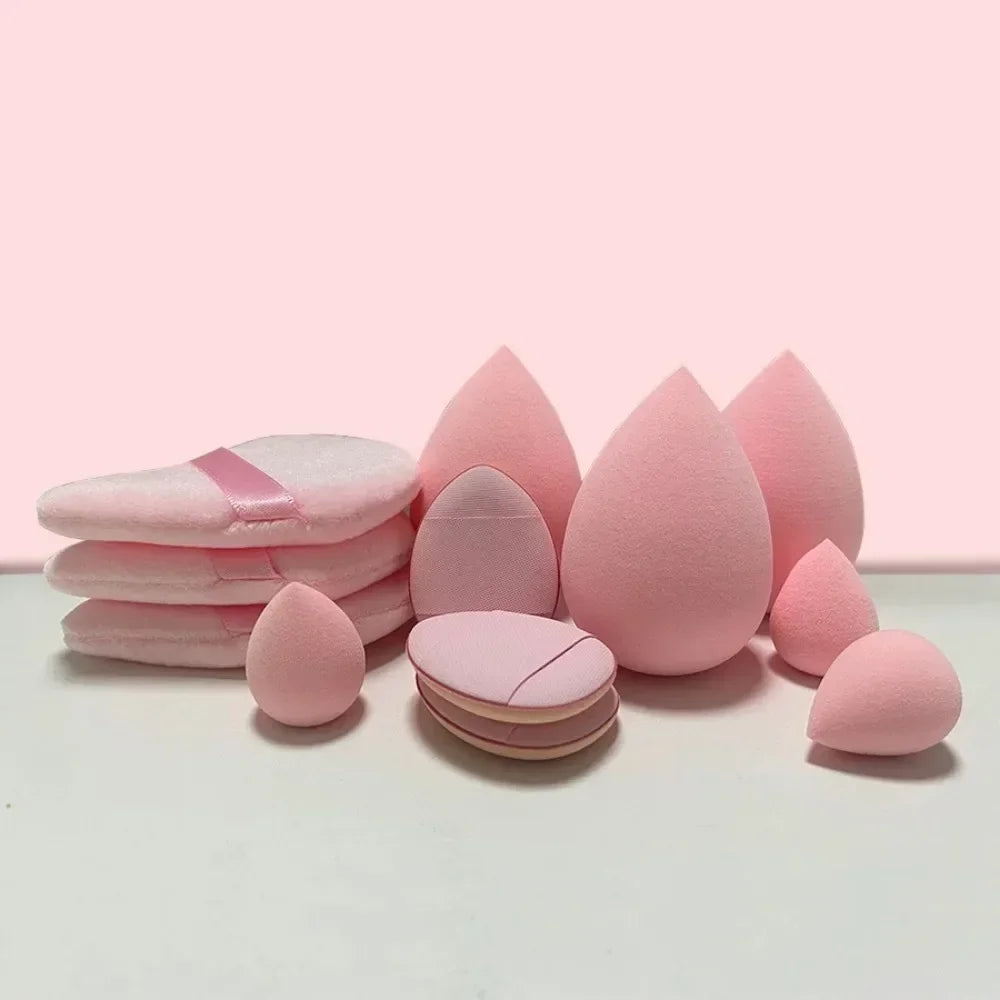 12pcs Makeup Sponge Set | Velvet Triangle Powder Puff for Foundation