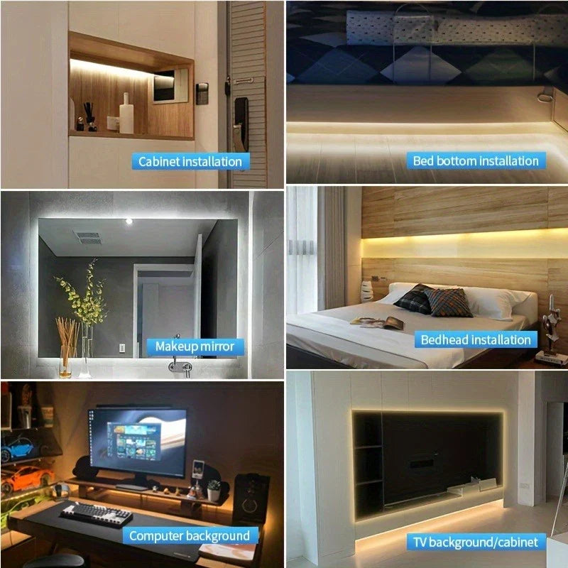 USB 5V COB LED Strip Lights | Dimmable Flexible Ribbon for Home Lighting