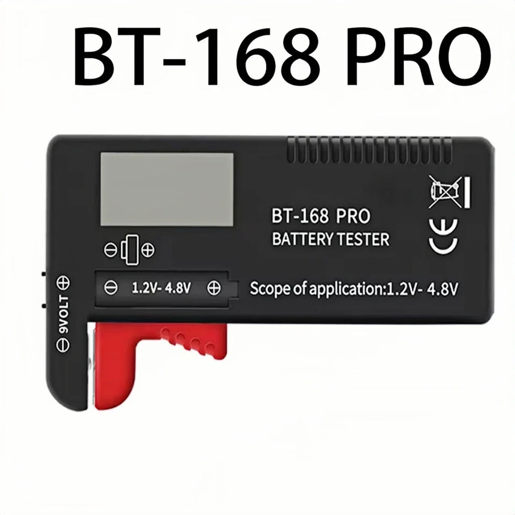 Digital Battery Capacity Tester | BT-168 PRO BT-168D Voltage Meter for AA AAA C D 9V Cells