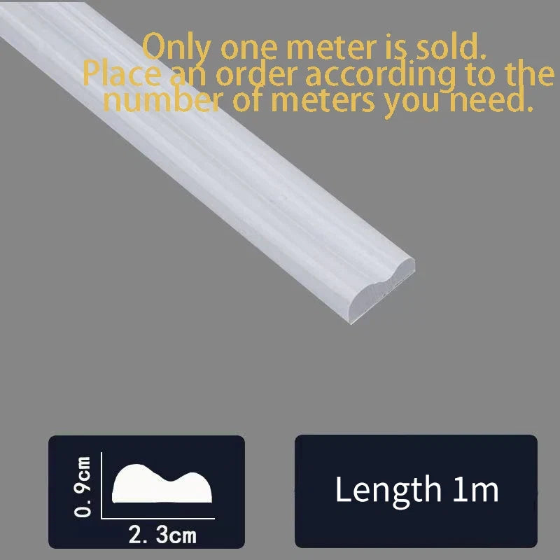 Self-Adhesive PVC Decorative Strip | Flexible Wall and Cabinet Trim