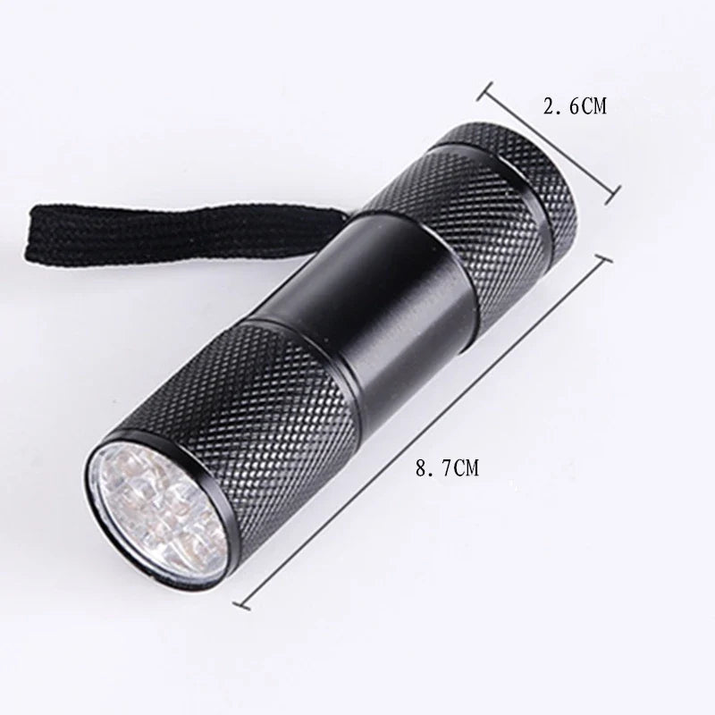 UV Flashlight 395nm Black Light Torch | Mini UV Light for Resin Curing and Pet Stain Detection