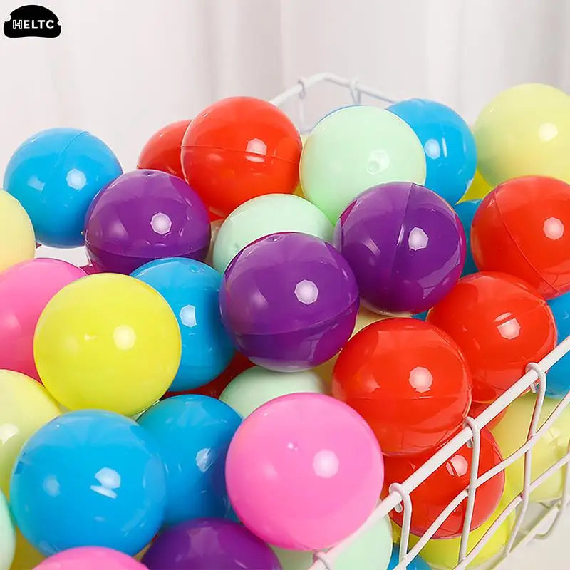 50pc Mini Clear Plastic Capsules | Gashapon Surprise Balls for Vending Machines & DIY Crafts