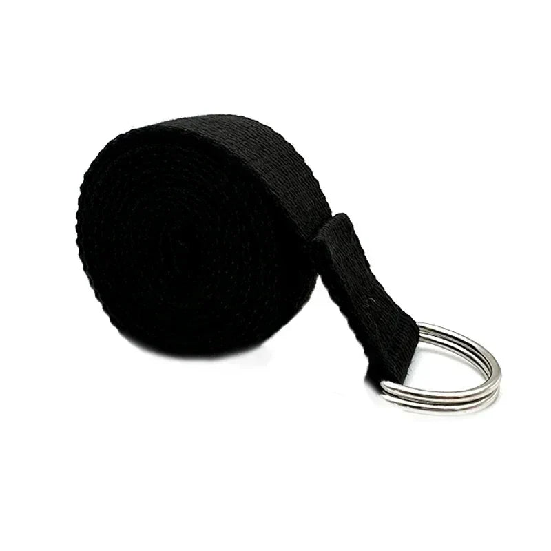 Yoga Strap with D Ring Buckle | Adjustable Stretching Belt for Flexibility