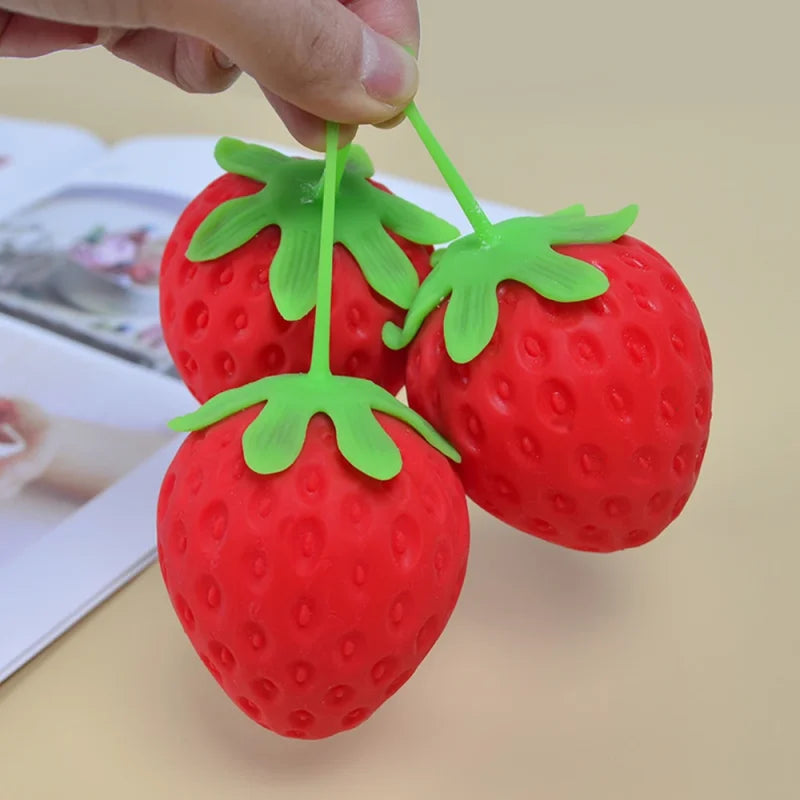Soft Fruit Squishy Stress Relief Toy Set | Fidget Sensory Squeeze