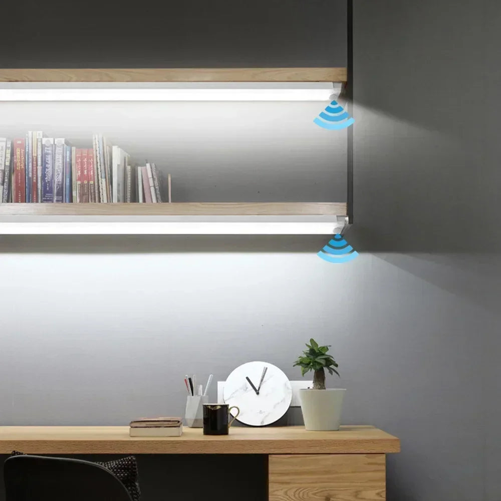 USB Rechargeable Motion Sensor LED Bar Light | 3-Mode Induction Night Light for Kitchen, Wardrobe, Hallway