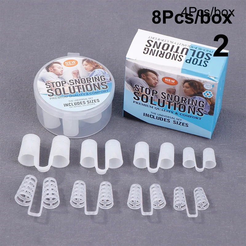 Silicone Anti Snore Nasal Dilators | Professional Sleeping Aid Nose Clips
