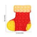 Christmas Pop Fidget Toy Santa Claus Xmas Tree | Silicone Stress Relief Party Gift